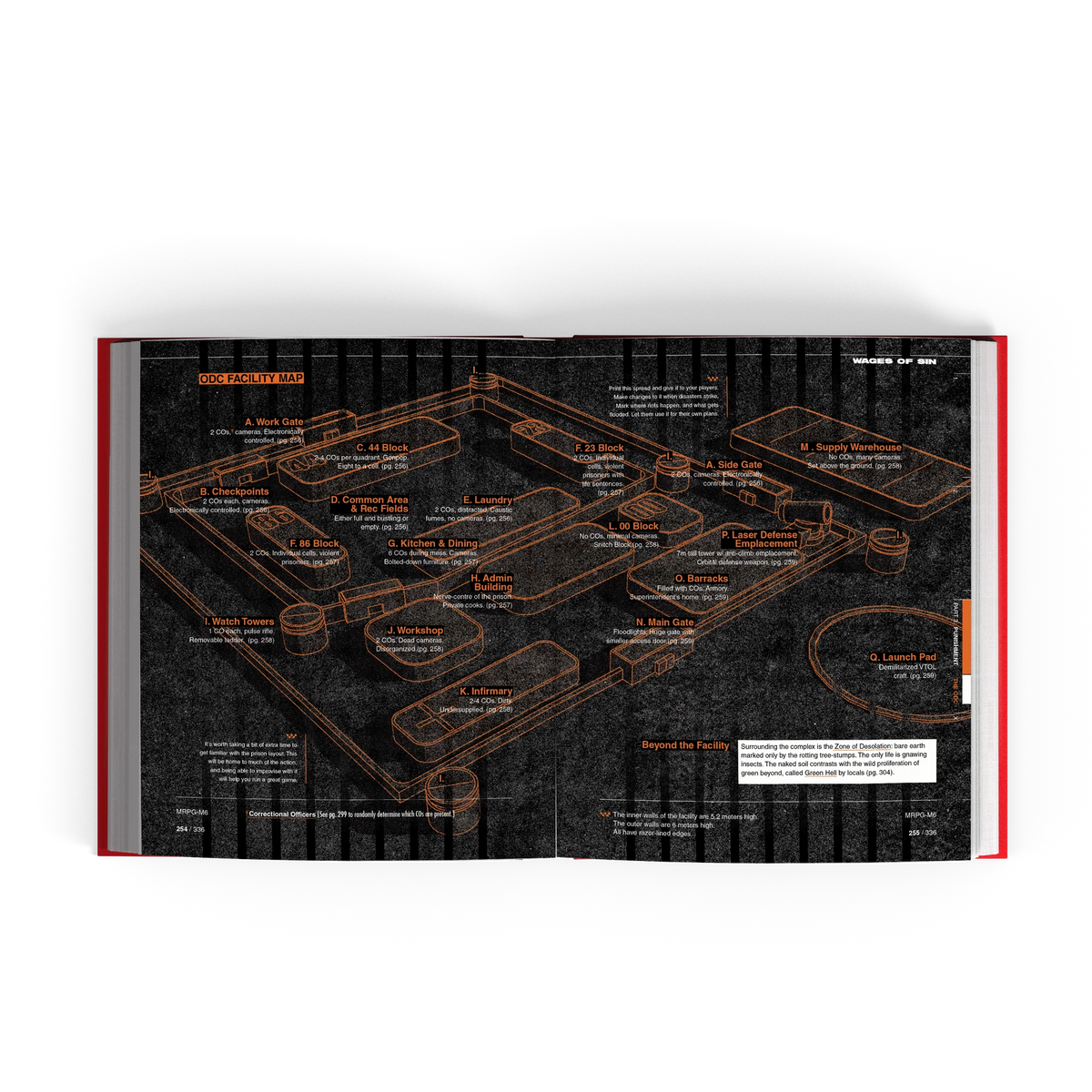 Wages of Sin - Wnętrze podręcznika RPG