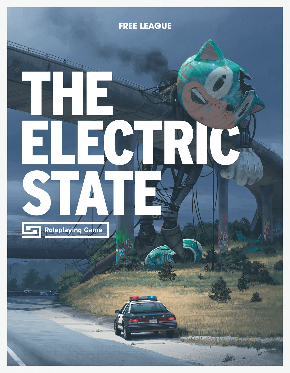 The Electric State - Okładka Podręcznika RPG
